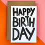 Happy Birthday Risograph Card, thumbnail 1 of 2