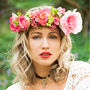 Rose And Foliage Flower Crown, thumbnail 2 of 4
