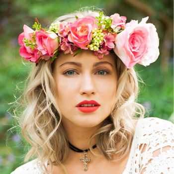 Rose And Foliage Flower Crown, 2 of 4