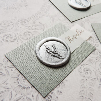 Luxury Wax Seal And Vellum Place Card, 6 of 6