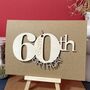 Personalised Wooden 60th Birthday Card, thumbnail 4 of 10