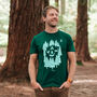 Organic Men's Foxes In The Forest T Shirt, thumbnail 4 of 5