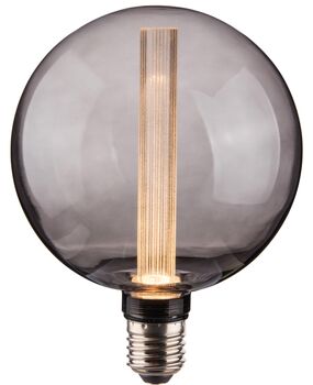 Vintlux Rainn 125mm Globe Xl Smoke Dimmable LED Bulb, 4 of 5