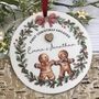 Personalised First Christmas Engaged Acrylic Decoration 2024, thumbnail 1 of 3