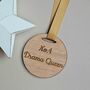 'No.One Drama Queen' Wooden Medal, thumbnail 1 of 2