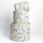 Hand Printed Linen Lampshades Bluebell, thumbnail 1 of 3