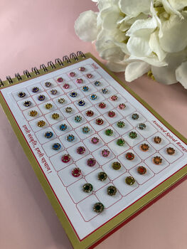 Colourful Stone Border 360 Bindi Booklet, 5 of 8