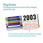 Personalised 21st Birthday Gift Mug Of 2003 Music, thumbnail 2 of 6