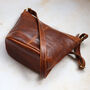 Leather Crossbody Shoulderbag, Tan, thumbnail 2 of 5