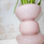 Pink Tulip Glass Flower Vase, thumbnail 2 of 5