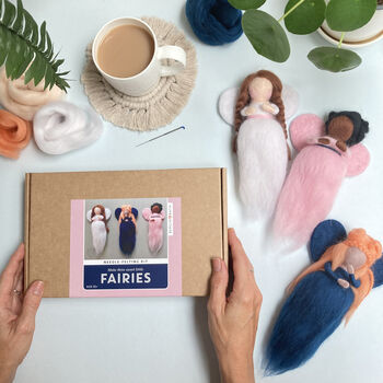 Needle Felting Kit, Fairies. Make Three Fairy Dolls, 8 of 8