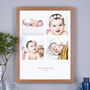 Personalised Four Photos Baby Print, thumbnail 1 of 7