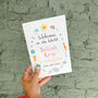 Personalised Welcome To The World Baby Card, thumbnail 3 of 7