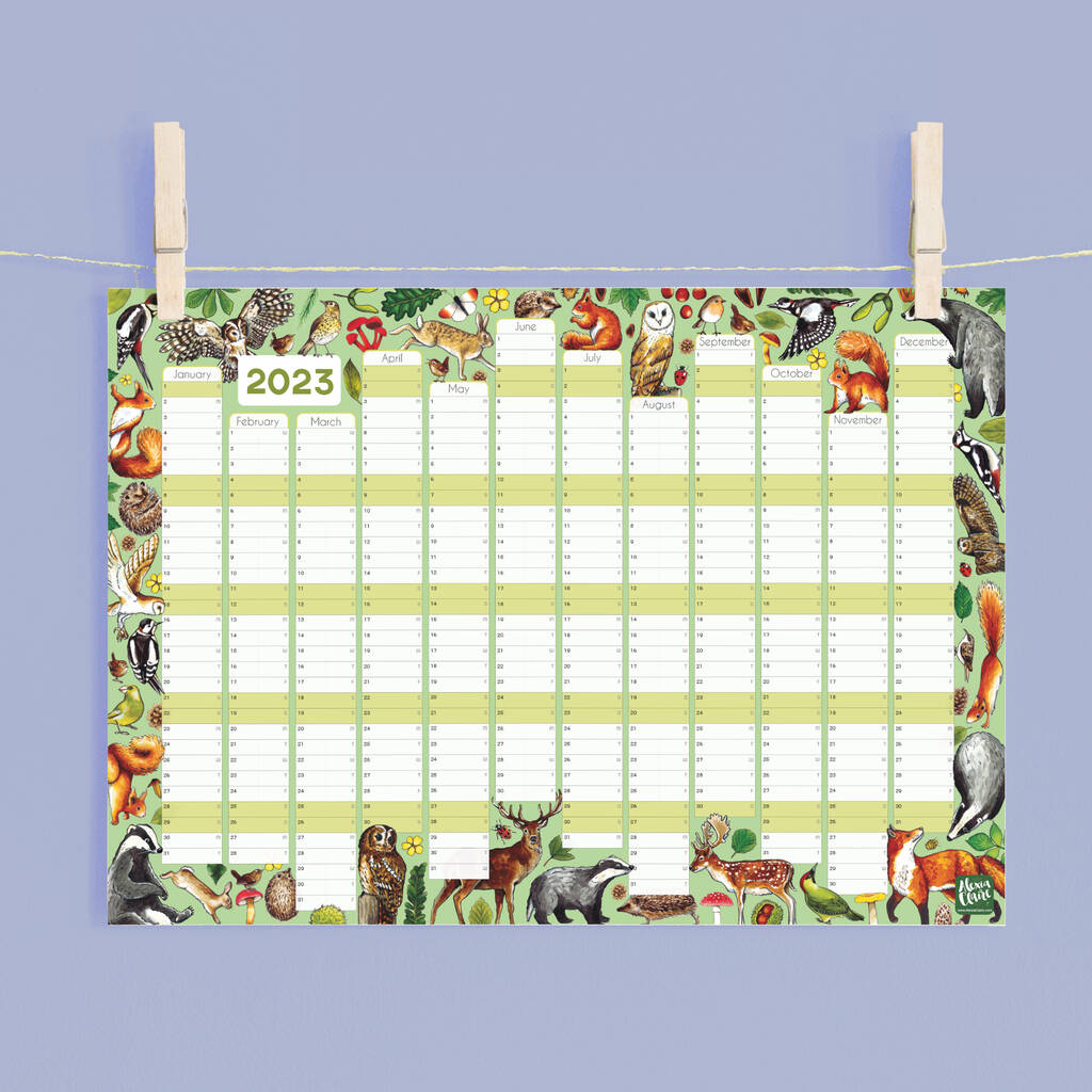 2023 Woodland Animals Calendar And Year Planner, 1 of 5