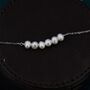 Sterling Silver Genuine Freshwater Pearl Bar Pendant Necklace, thumbnail 2 of 11