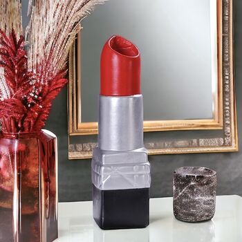 Large Luxury Lipstick Shape Vase, 9 of 10