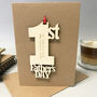 Personalised 1st Father's Day Card Keepsake, thumbnail 11 of 11