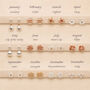 7mm Sterling Silver Daisy Stud Earrings, thumbnail 5 of 6