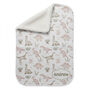 Personalised Dinosaur Baby Sherpa Swaddling Blanket, thumbnail 2 of 2