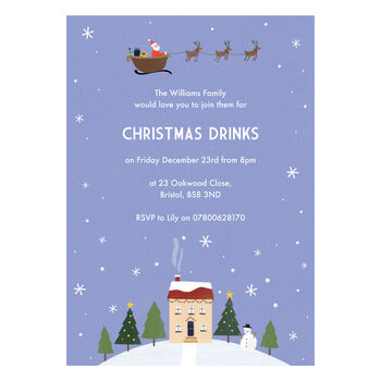 Personalised Christmas Party Invitations, 3 of 4