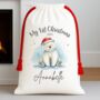 1st Christmas Polar Bear Christmas Sack, thumbnail 1 of 3