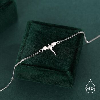 Sterling Silver Dragon Charm Bracelet, 5 of 12