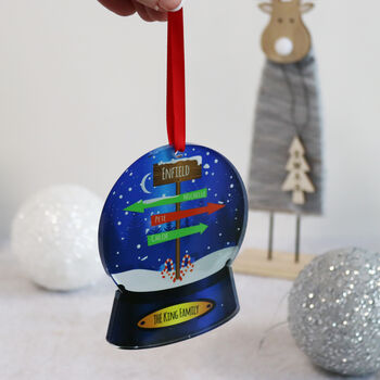 Personalised Family Snowglobe Bauble, 5 of 6