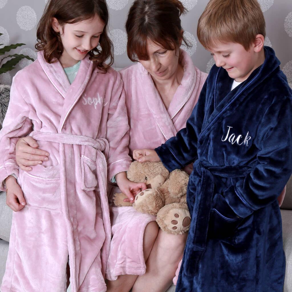 Details about   Fluffy Personalised Dressing Gown 