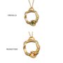 Large Gold Vermeil Plated Birthstone Pendant Necklace, thumbnail 4 of 12