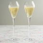 Personalised Tulip Champagne Flute Set For Couples, thumbnail 5 of 8