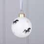 Christmas Horse Bone China Bauble Decorations, thumbnail 2 of 4