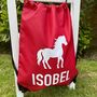 Children's Drawstring Horse Swimming / Pe Bag, thumbnail 2 of 4