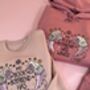 My Book Boyfriend Has Wings Embroidered Sweatshirt, thumbnail 3 of 4
