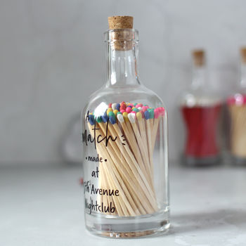 Personalised Bottle Of Matches, Match Made, 4 of 5