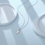 Sterling Silver Delicate Oak Leaf Pendant Necklace, thumbnail 3 of 11