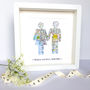 Personalised Couple Map Picture / Wedding Gift, thumbnail 4 of 12