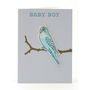 Budgie New Baby Card, thumbnail 1 of 2