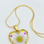 Heart Necklace With Real Daisy In Gold Or Silver, thumbnail 5 of 10