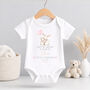 Personalised Bunny Birthday Baby Grow, thumbnail 1 of 8