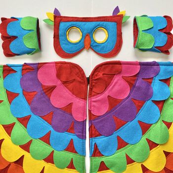 Rainbow Felt Bird Costume For Children And Adults, 2 of 9