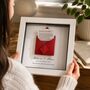 Personalised 1st Wedding Anniversary Paper Gift Frame, thumbnail 4 of 6