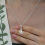 Sterling Silver Butterfly Charm Necklace, thumbnail 1 of 6