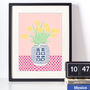 Ginger Jar Of Yellow Tulips Illustration Art Print, thumbnail 5 of 5
