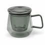 Livorno Tea For One Glass Tea Cup With Filter, thumbnail 4 of 9