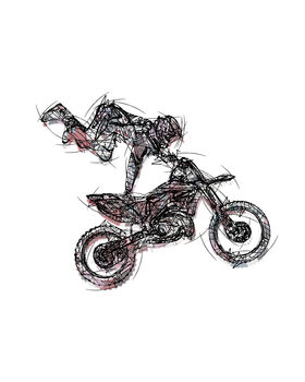 Motocross Set Of Three Prints, 4 of 4
