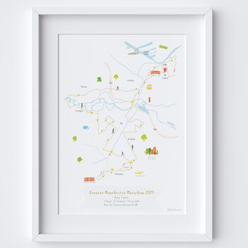 Greater Manchester Marathon Route Map Print, 5 of 6
