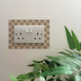 Chequered Light Switch And Plug Socket Stickers, thumbnail 2 of 9