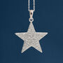 Sterling Silver Twinkling Star Necklace, thumbnail 1 of 12