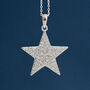 Twinkling Sterling Silver Star Necklace, thumbnail 2 of 12