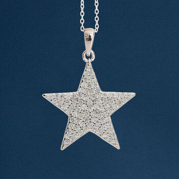 Twinkling Sterling Silver Star Necklace, 2 of 12